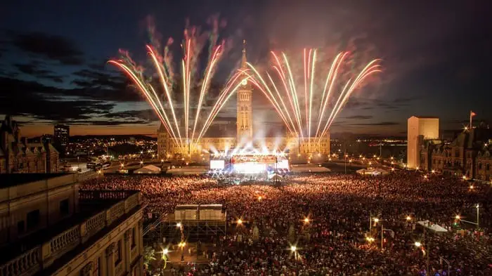 Canada Day Fireworks in Ottawa at the Parliament hill #canadaday #fireworks #Ottawafireworks