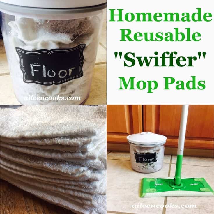 Homemade reusable swiffer mop to make your new floors feel spring like. #cleaningtips