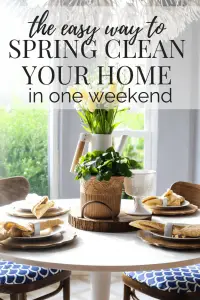 Spring your home in one weekend with our amazing tips! #cleaningtips