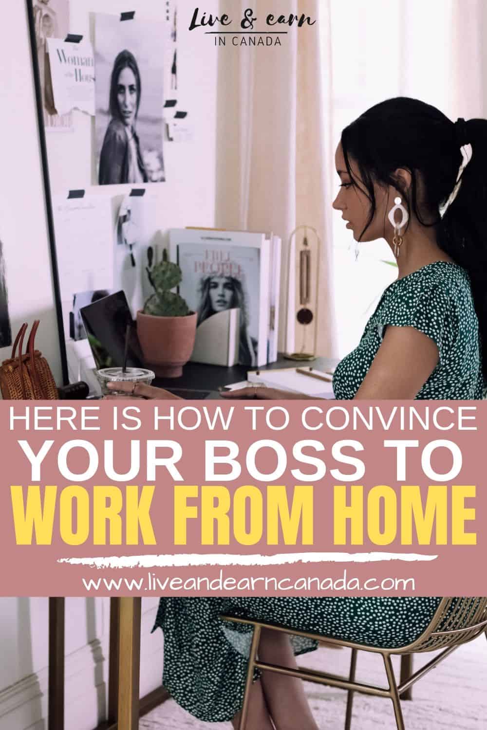 Here is how to convince your boss to work from home part-time. Here is how to land a job working from home part time. #workfromhome #parttimejob #jobs #boss