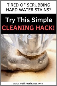 how to clean your sink and get rid of hard water stains! #cleaningtips