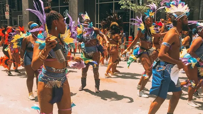 Carifiesta Carnival in Montreal! Carifiesta Caribbean Event, the best event in Montreal. If you are looking for free things to do in Montreal, be sure to attend the Carifiesta! #Montreal #Carivibe