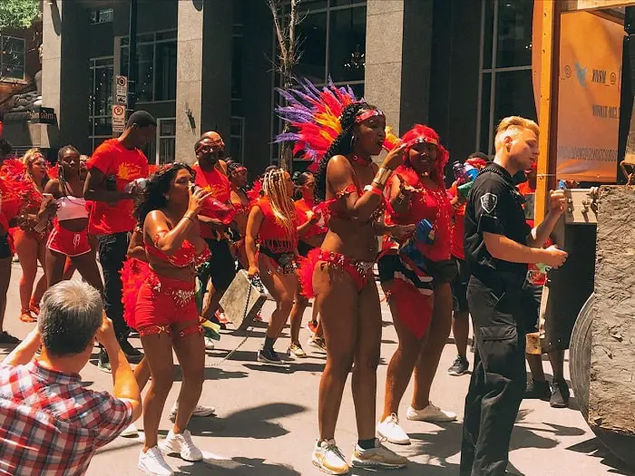 Carifiesta Carnival in Montreal! Carifiesta Caribbean Event, the best event in Montreal. If you are looking for free things to do in Montreal, be sure to attend the Carifiesta! #Montreal #Carivibe