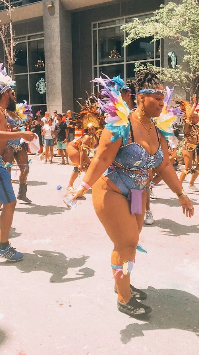 Carifiesta Carnival in Montreal! Carifiesta Caribbean Event, the best event in Montreal. If you are looking for free things to do in Montreal, be sure to attend the Carifiesta! #Montreal #Carivibe