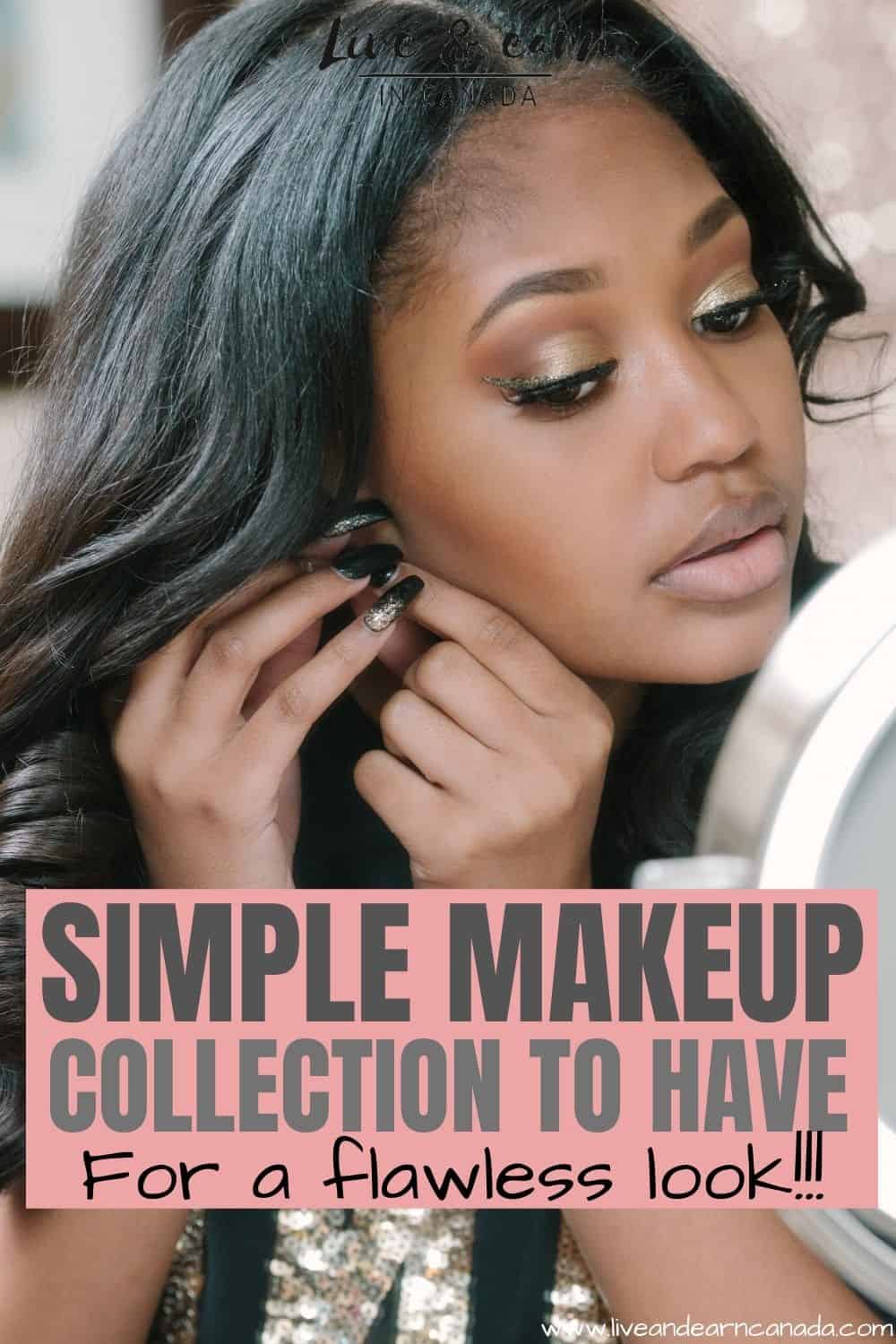 Here is how to create a simple minimalist makeup collection. Here is what to include in your makeup storage collection. Every beauty product to include in your minimalist makeup collection! Natural makeup inspiration ideas! #makeup #beautyproduct #minimalistmakeup