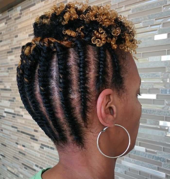 Check out this flat twist up do for your next natural hairstyle idea!