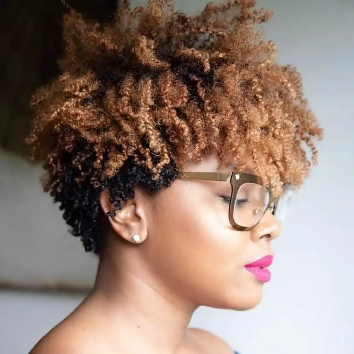 Natural curls for short black hair. How to style curly natural hair if your hair is short. #shorthair #shortnaturalhair #shortblackhair