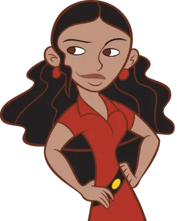 Monique from Kim Possible! Another strong female character that we admire. 