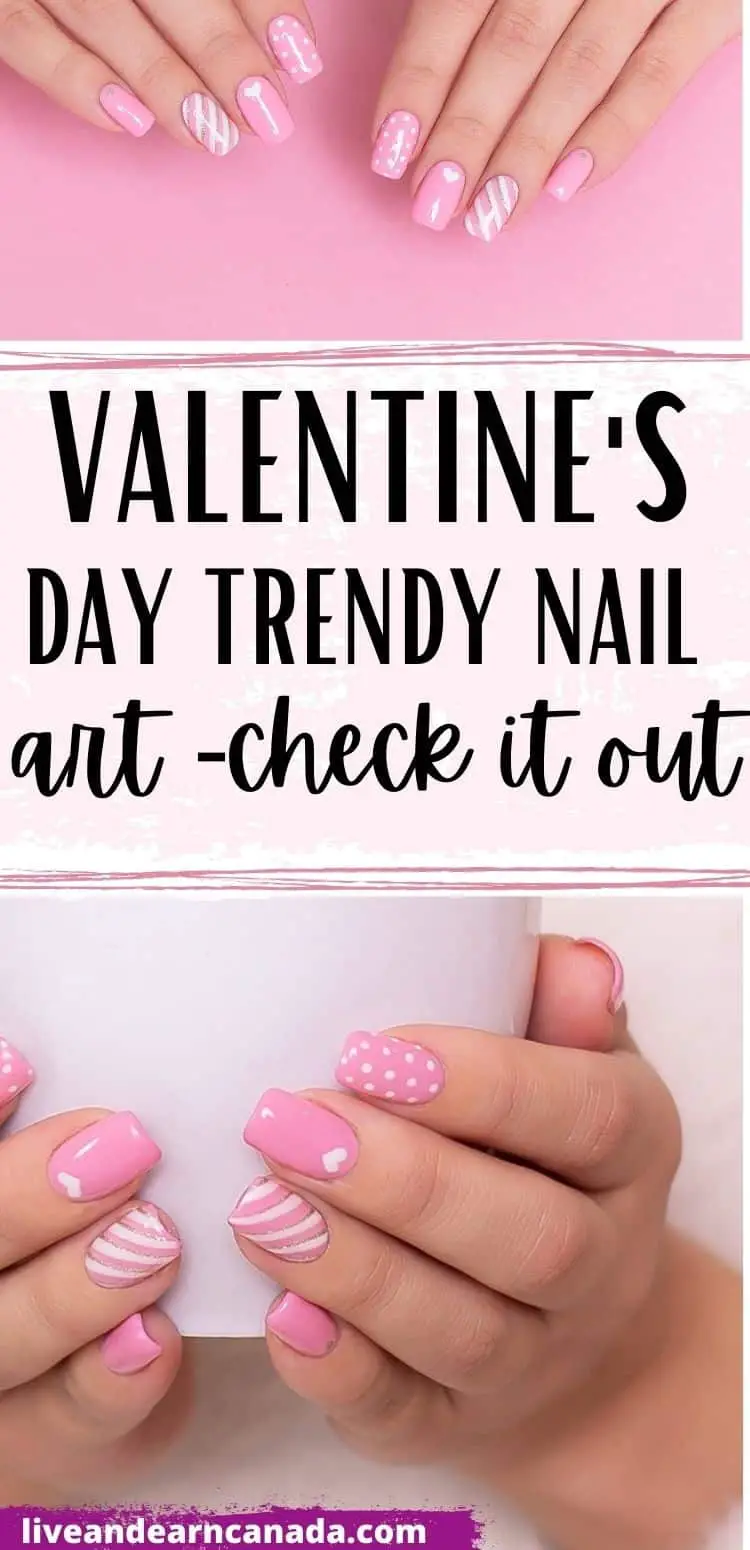 Simple Heart Nail Designs For Valentine’s Day! Trendy Valentine's Day Nails For 2021. Valentine's Day is such a fun, extra holiday that can be done in a really classy way. I love decorating my home, baking, finding a gorgeous outfit, and even doing my nails for the holiday.